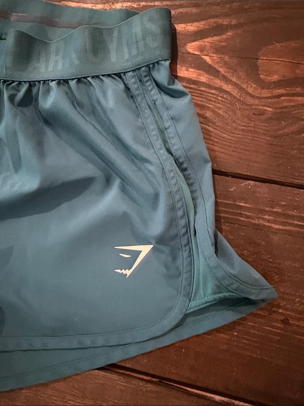 Gymshark Teal Loose Fit Training Shorts Women's Athletic Running Shorts - Picture 3 of 5